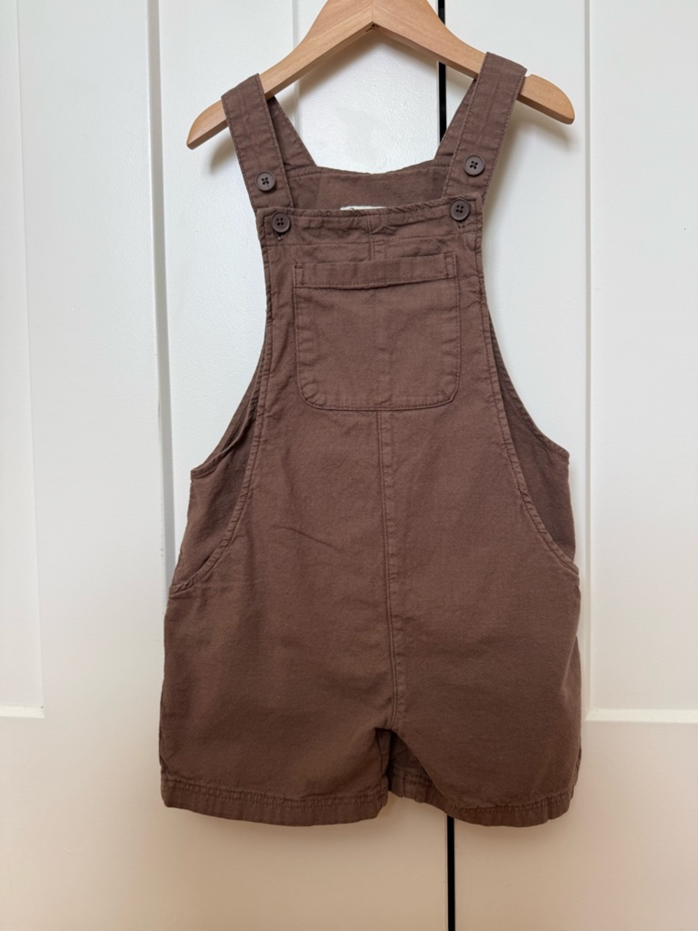Zara Chocolate Overall Shorts